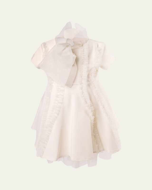 SHIMMERING BOW DRESS